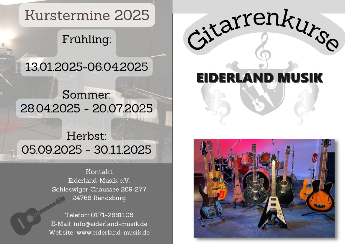 Gitarren Kurstermine - Eiderland-Musik e.V.